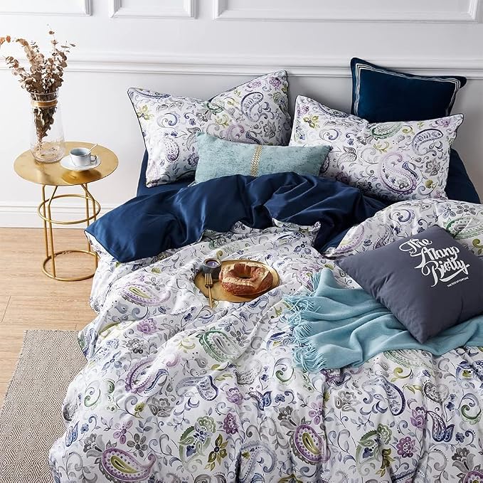 Cupocupa Duvet Cover Set;Duvet Cover Full Bedding Set Fluffy Boho Duvet Cover - Image 5