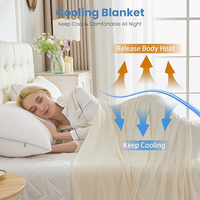 OIGAE Cooling Blanket for Hot Sleepers - Image 4