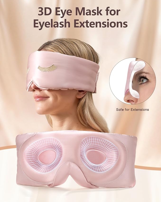 BeeVines Pure Silk 3D Sleep Mask - Image 3