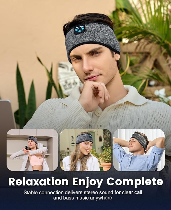 Perytong Sleep Headphones Wireless, Air Travel, Meditation - Image 5