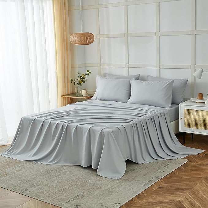 ILAVANDE King Size Sheets Set 6 Piece, Hotel Luxury Super Soft 1800 Series - Image 6