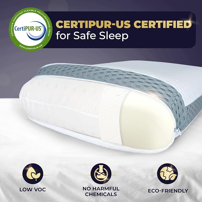 Royal Therapy Memory Foam Pillow, Neck Pain Relief, - Image 8