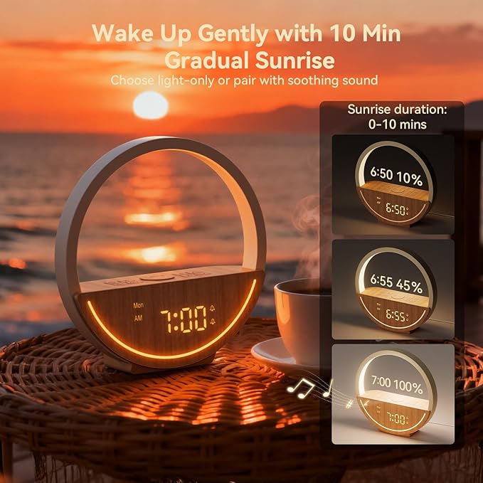 Vivilumens Wake Up Light Sunrise Alarm Clock - Image 5
