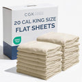 Cal King Size Flat Sheets by CGKUnlimited