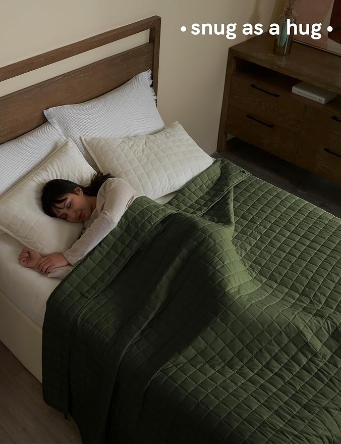 YnM 10lbs Weighted Blanket for Adults, Cotton Heavy Bed Throw Blanket - Image 3