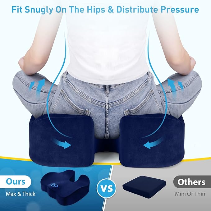 BlissTrends Seat Cushion, 5.2in Thick Memory Foam Cushions - Image 4