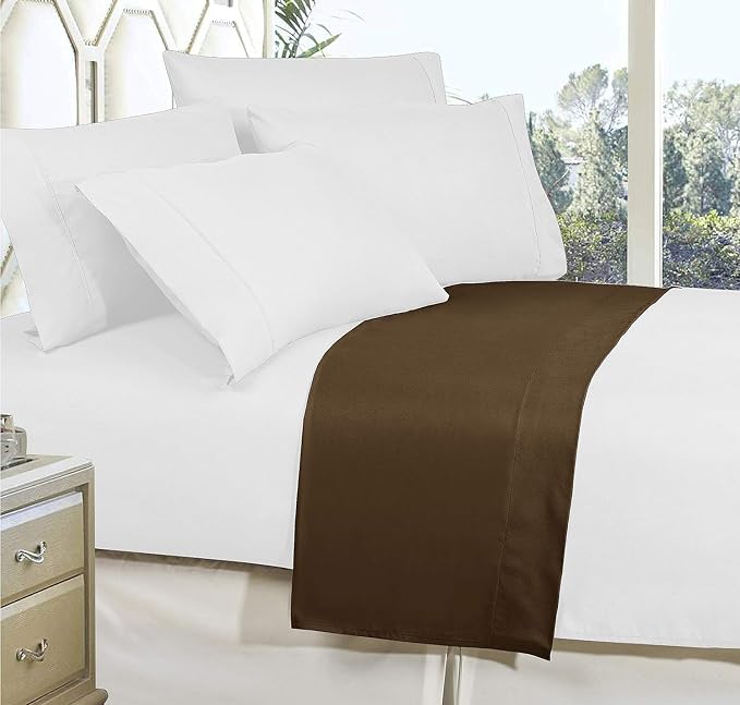 Elegant Comfort Premium Hotel Quality 1-Piece Flat Sheet, Luxury and Softest - Image 3