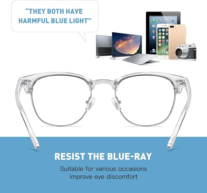 Blue Light Glasses for Woman/Men Computer Bluelight Glasses Womens/Mens - Image 4