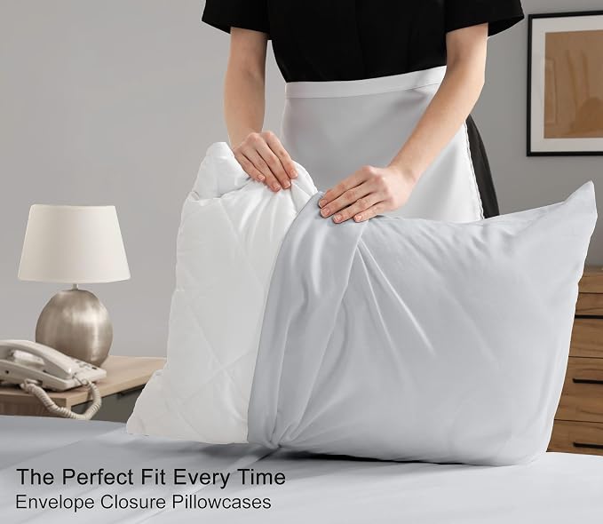 RUVANTI 100% Cotton Sheets – Twin XL Size Percale Bedding, Cooling & Breathable - Image 7