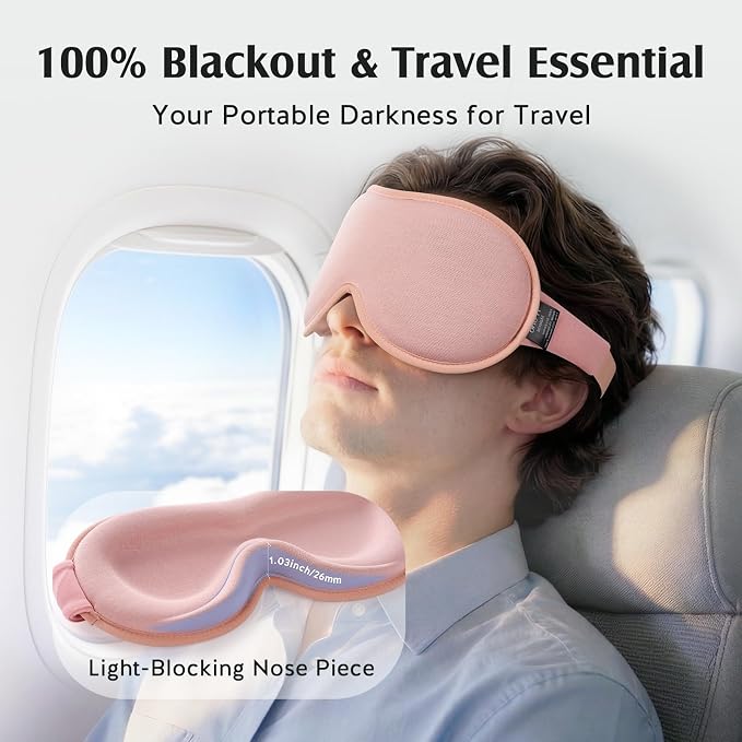 YFONG Sleep Mask for Lash Extensions, Bamboo Viscose & 100% Blackout Eye Mask - Image 4
