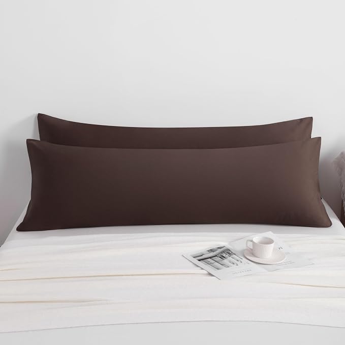 NTBAY Body Pillow Cases Set of 2, 2 Pack Brushed Microfiber 20x54 Inches - Image 3