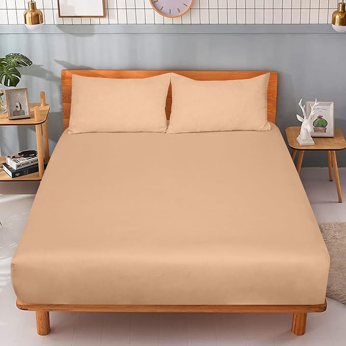 ROYALE LINENS 300 Thread Count 100% Long Staple Combed Cotton Fitted Sheet Full - Image 9