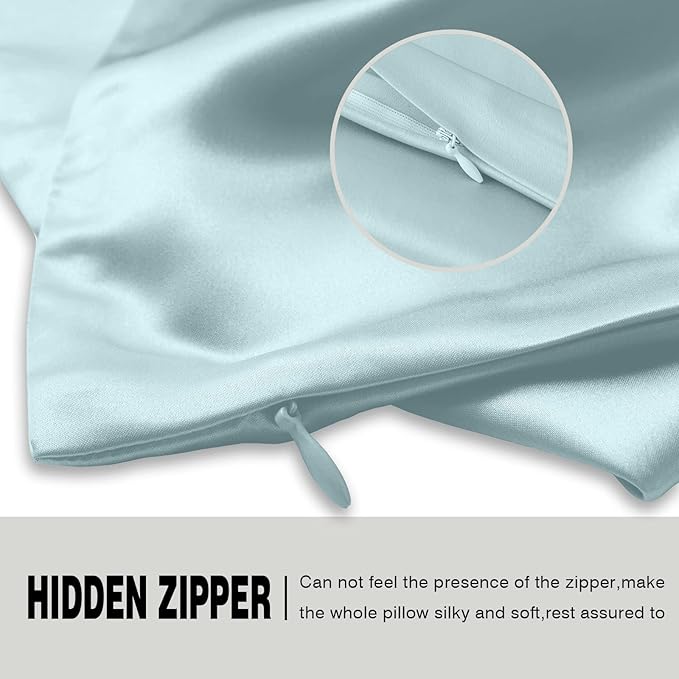 Silk Pillow Cases 2 Pack Soft Breathable and Sliky King Size Pillow Cases Set - Image 4