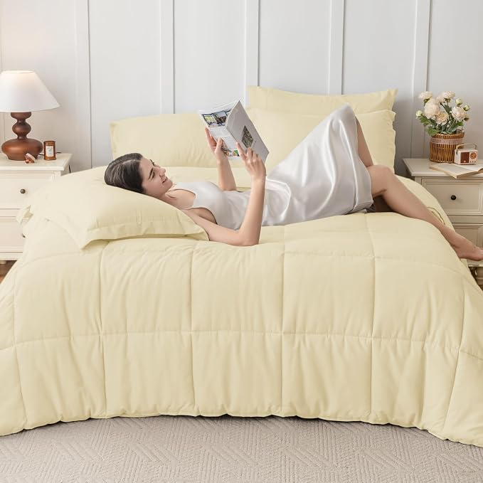 JOLLYVOGUE California King Comforter Set, Ultra-Soft Bed in a Bag Cal King Size - Image 7