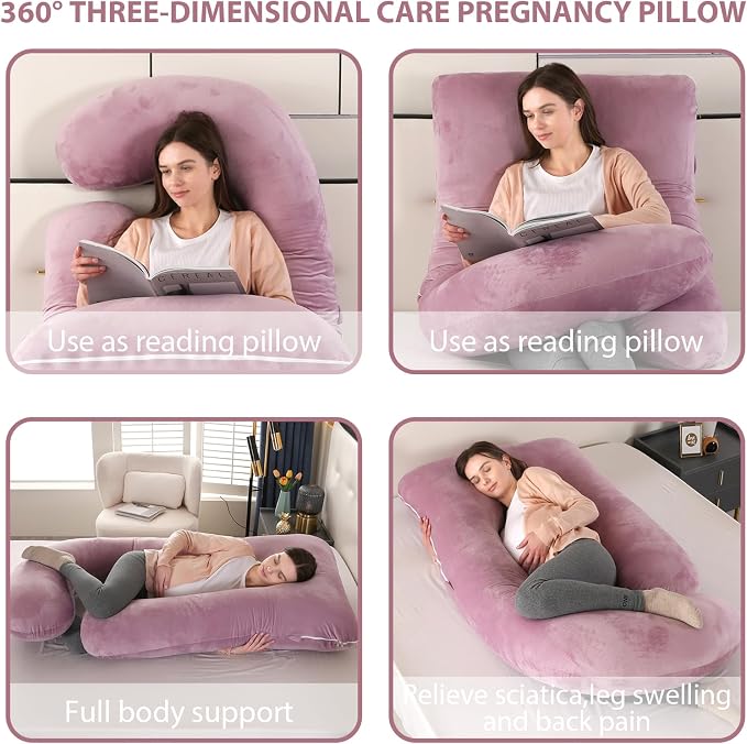 Victostar Pregnancy Pillow, 57 inches U Shaped Maternity Pillow - Image 5