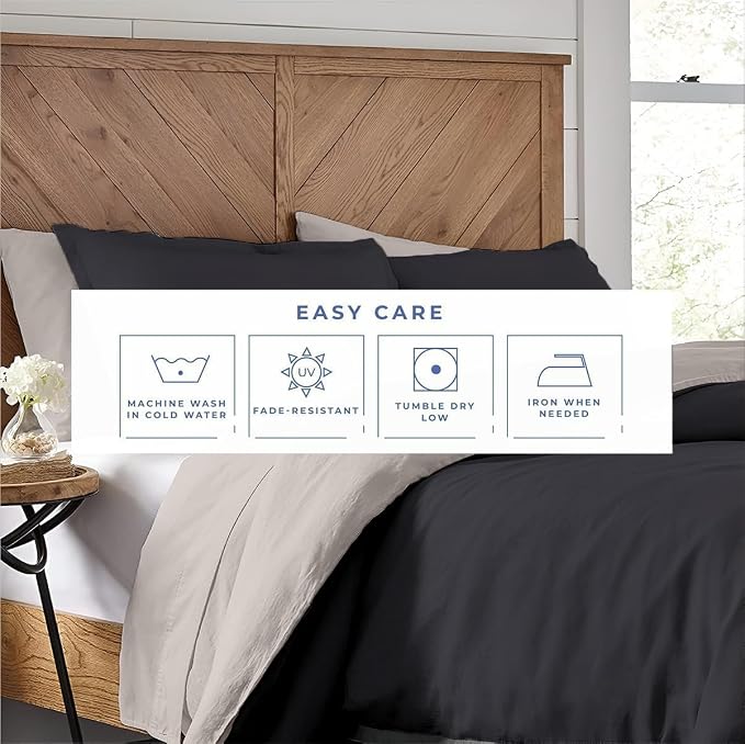 Kotton Culture 3 Pc King Size Duvet Cover Set- 100% Egyptian Cotton 600 Thread - Image 6