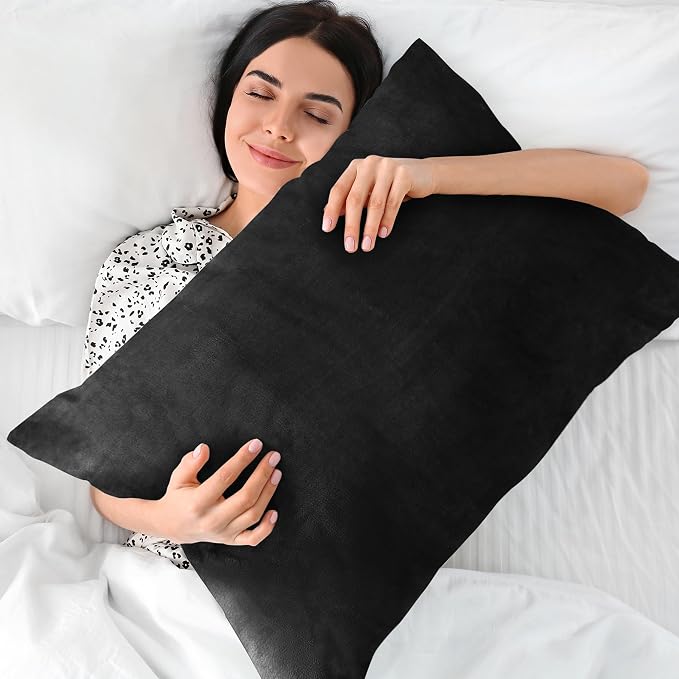 BEDELITE Flannel King Size Pillow Cases Set of 2, Super Soft Fleece Pillowcases - Image 5
