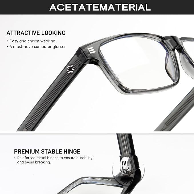 ANYLUV Blue Light Glasses Men Woman, Eye Strain Relief Eye Protection - Image 3