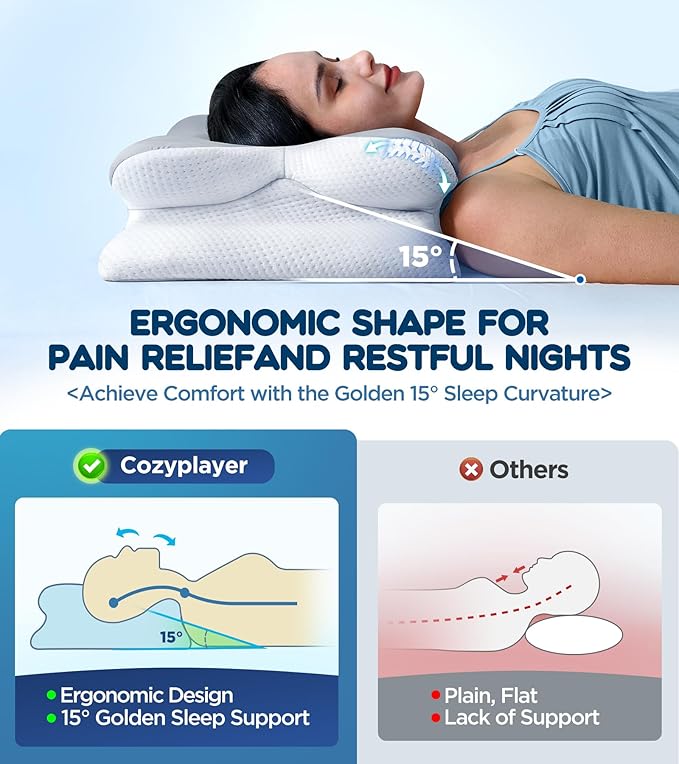 Effective Pain Relief Cervical Neck Pillow - Image 3