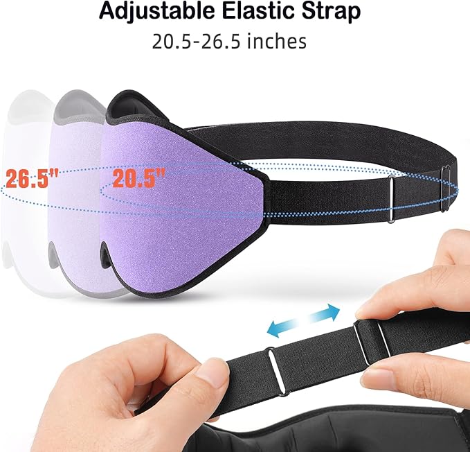LitBear Sleep Mask for Side Sleeper Women Men, Eye Mask for Sleeping Light - Image 6