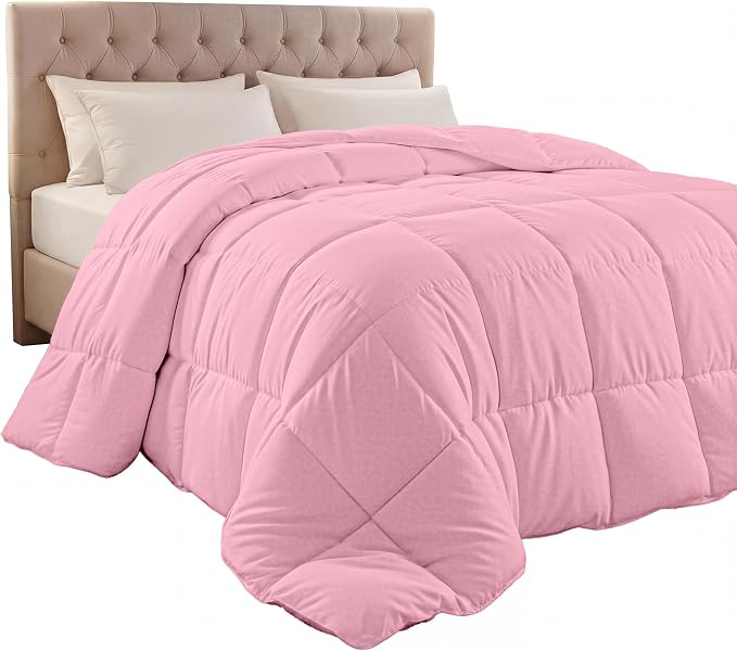 Utopia Bedding Queen Comforter Duvet Insert, Quilted Pink Comforter by UTOPIABEDDING