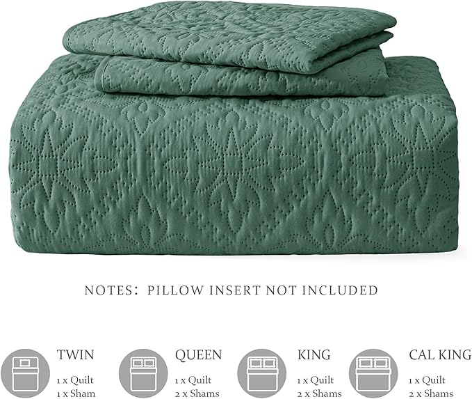 Exclusivo Mezcla Twin Quilt Bedding Set, Lightweight Soft Bedspreads Coverlets - Image 6