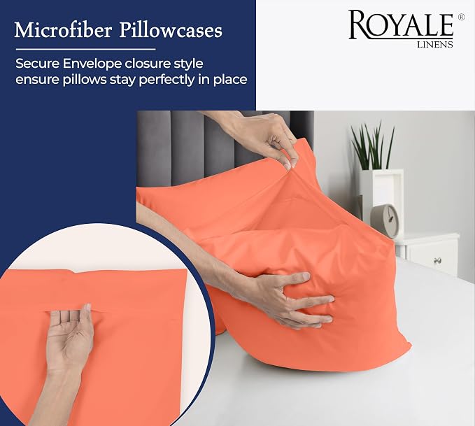 Royale Linens Queen Pillowcase Set of 2 - Image 5