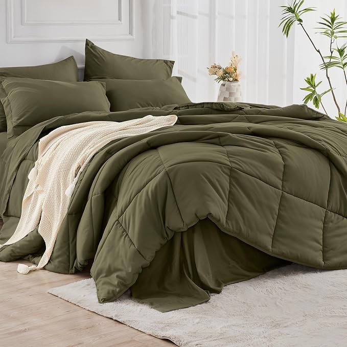 JOLLYVOGUE Twin Comforter Set, Ultra-Soft Bed in a Bag Twin Size 5 Pieces - Image 8