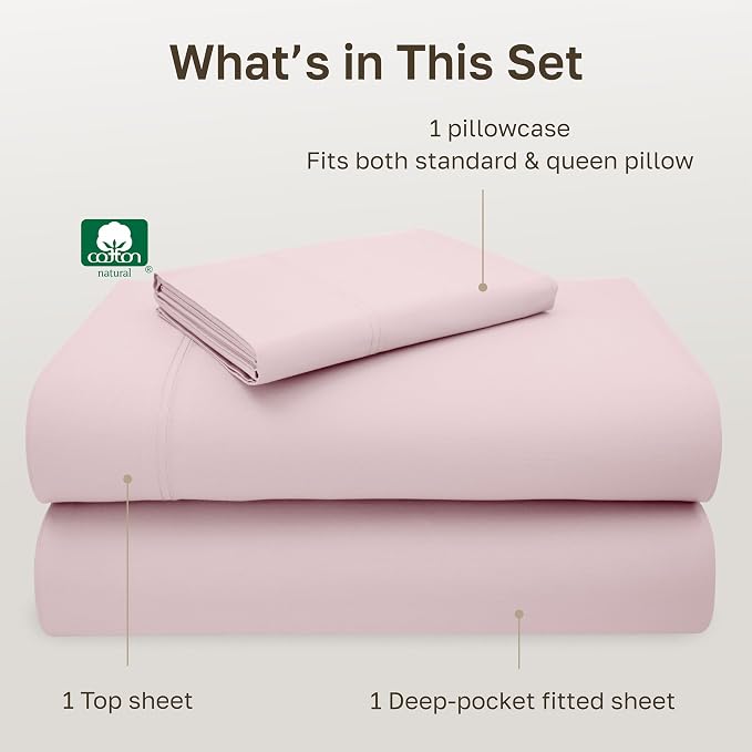 California Design Den Twin Bed Sheets Cotton, 100% Cotton Sheet Set - Image 4