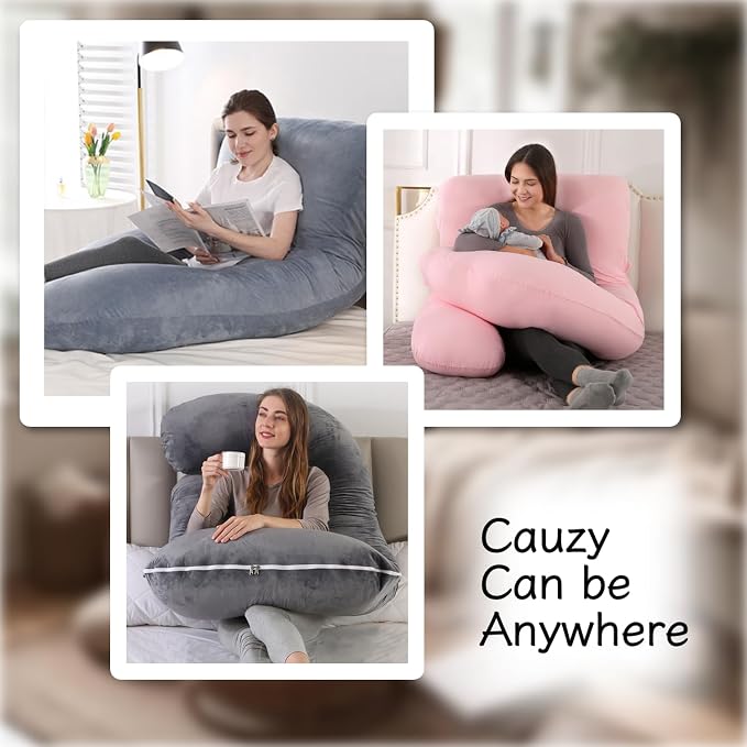 ALLOPERA Pregnancy Pillow, Full Body Maternity Pillow 57 inch, - Image 7