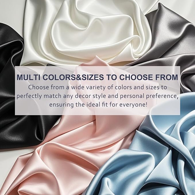 Ravmix Silk Pillow Cases with Zipper, 21momme Mulberry Silk Pillowcase - Image 9
