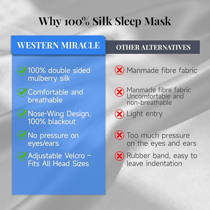 Silk Sleep Mask – 100% Mulberry Silk Eye Mask - Image 5