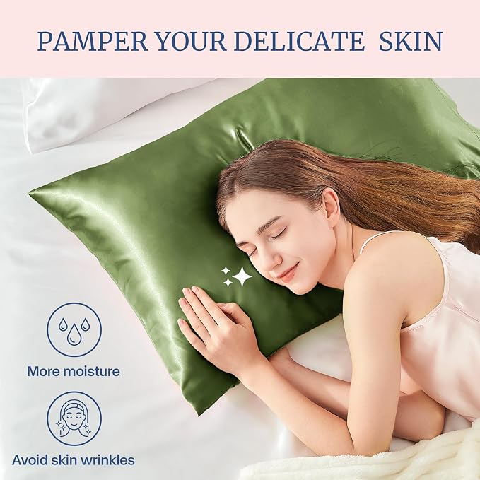 BEDELITE Satin Pillowcase for Hair and Skin, Super Soft Similar to Silk Pillow - Image 3
