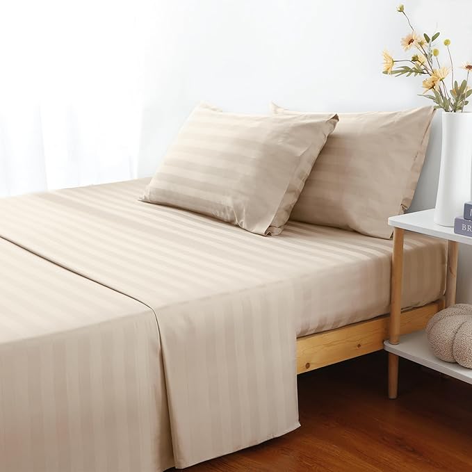 Flat Sheet Only 2 Pack, Twin Size 400 Thread Count 100% Egyptian Cotton Flat - Image 5