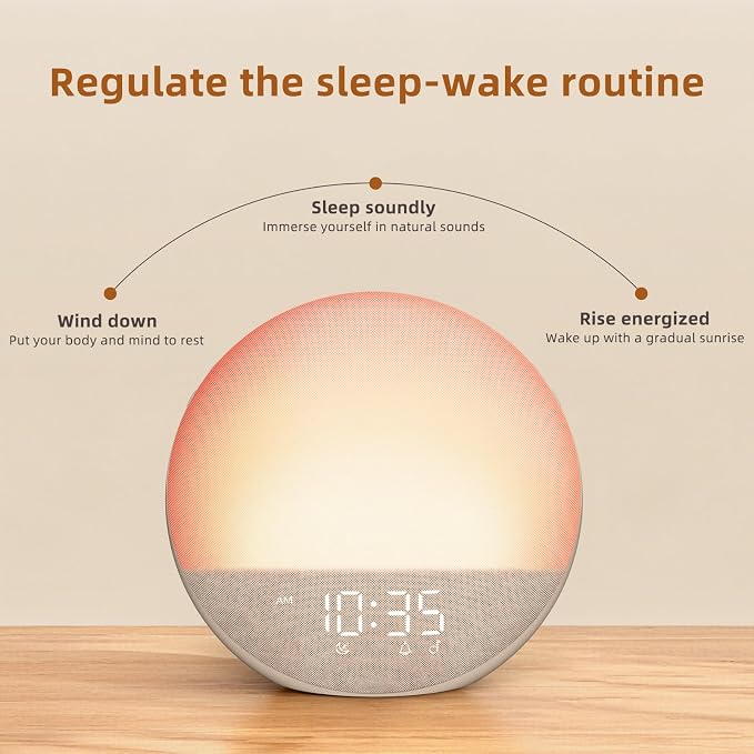Sunrise Alarm Clock White Noise Machine: Natural Wake Up Light - Image 4
