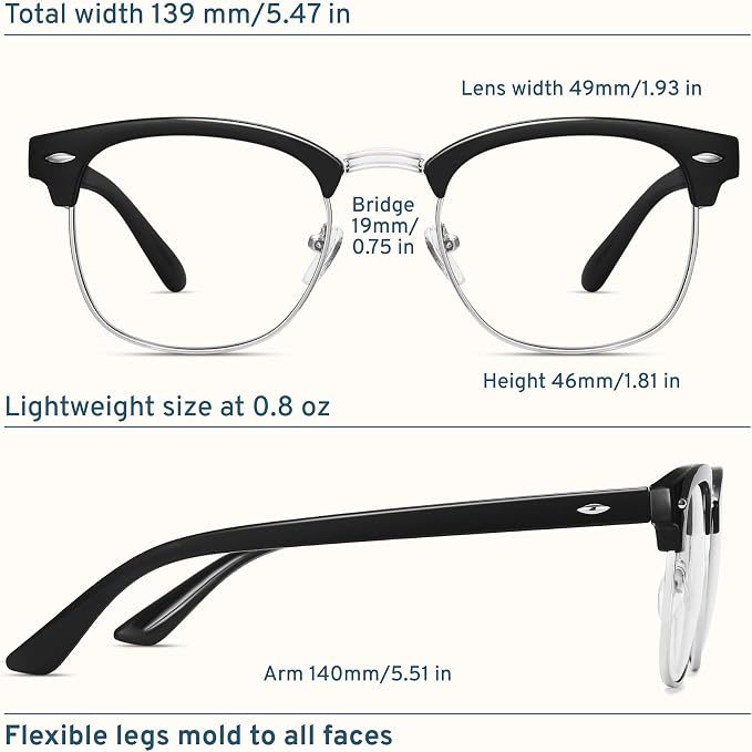 racico Blue Light Glasses for Men & Women - Image 3