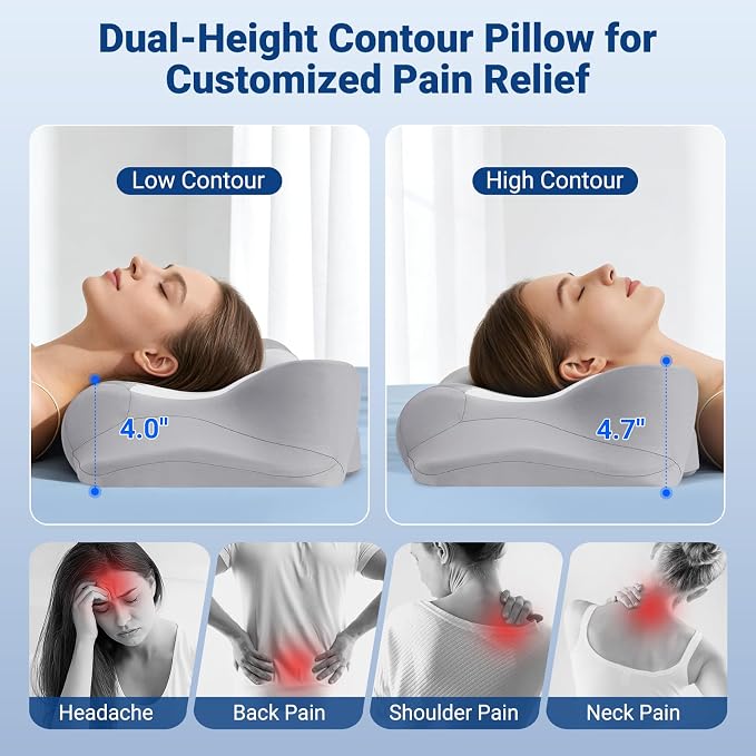 kingotto Cervical Neck Pillow for Pain Relief - Image 4