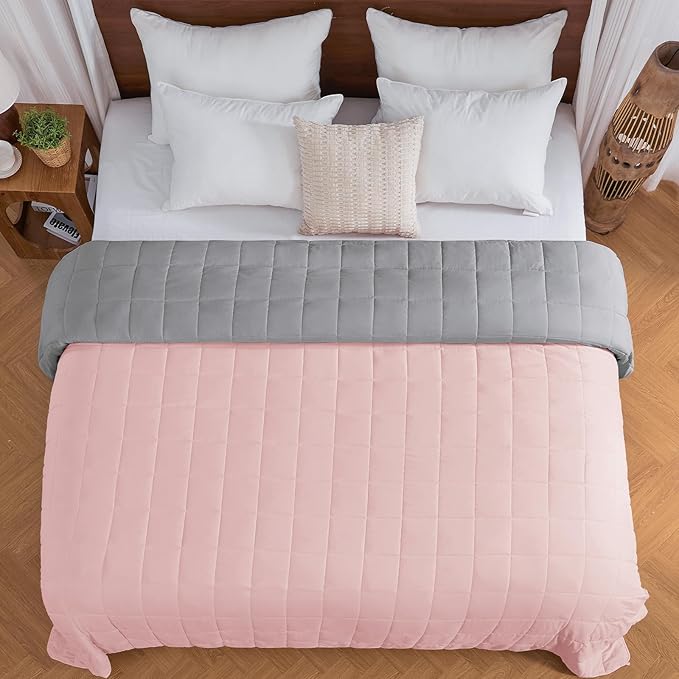 King Size Weighted Blanket for Adults Cooling Heavy Blanket for Sleeping - Image 8