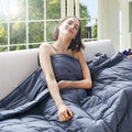 Cooling Weighted Blanket for Adults Twin Size, Breathable Heavy Microfiber by BETU