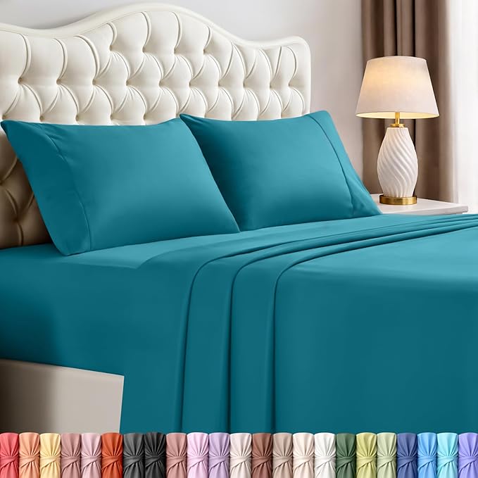 Utopia Bedding King Size Sheet Set – 4 Piece Bed Sheets, Soft and Breathable by UTOPIABEDDING