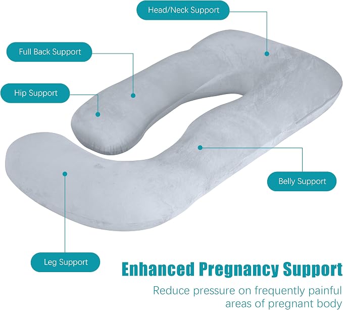 Cute Castle Pregnancy Pillows, Soft U-Shape Maternity Pillow - Image 4