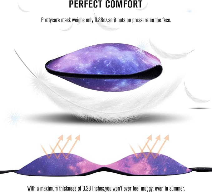 PrettyCare 3D Sleep Mask 2 Pack, Eye Mask - Image 2