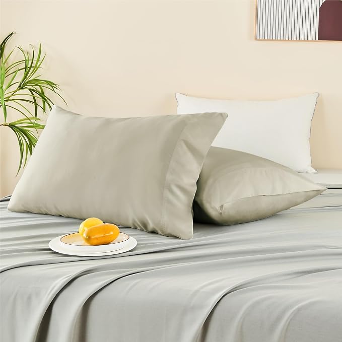 BEDELITE Linen Pillow Cases Queen Size Set of 2, Rayon Derived from - Image 7