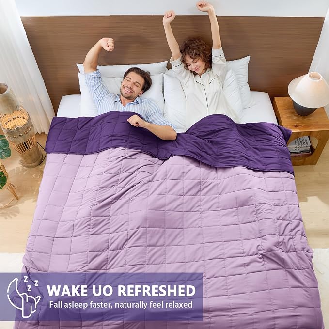 King Size Weighted Blanket for Adults Cooling Heavy Blanket for Sleeping - Image 4