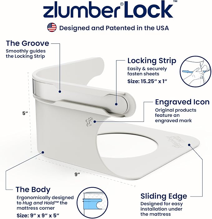 The Original USA Patented ZlumberLock – Secure Sheet Holder - Image 8
