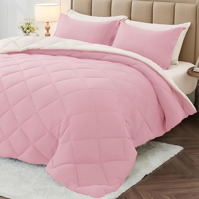MUXHOMO 7 Pieces Full Comforter Set, Reversible Bed in a Bag Full Size by MUXHOMO