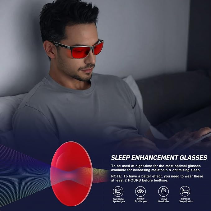 ANYLUV Blue Light Blocking Glasses Men Computer Gaming Glasses Lightweight - Image 6