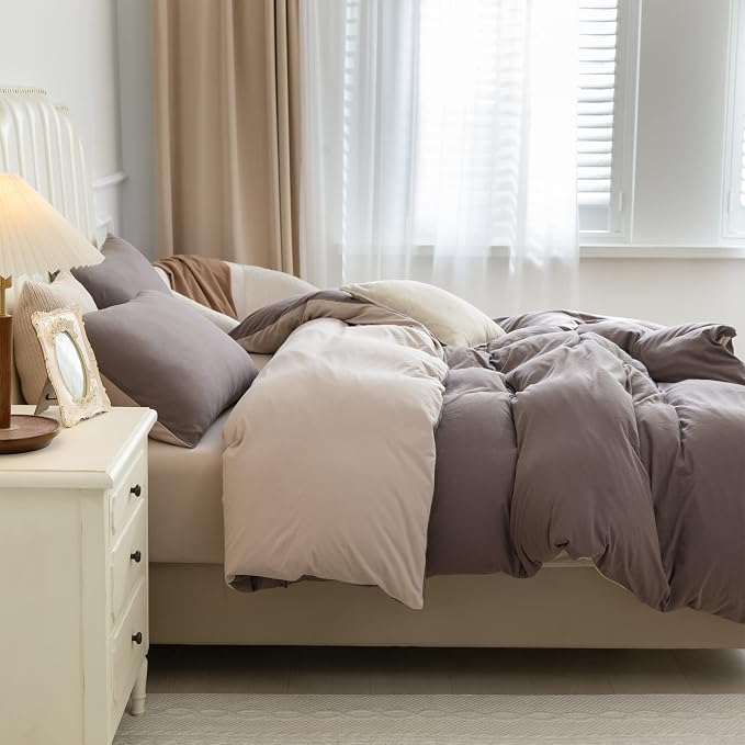 PURE ERA Jersey Knit Duvet Cover Set 100% T-Shirt Cotton Super Soft Comfy 3pc - Image 5