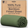 Bambaw King Fitted Sheet Only, 100% Viscose Derived from Bamboo Fitted Sheet by Bambaw