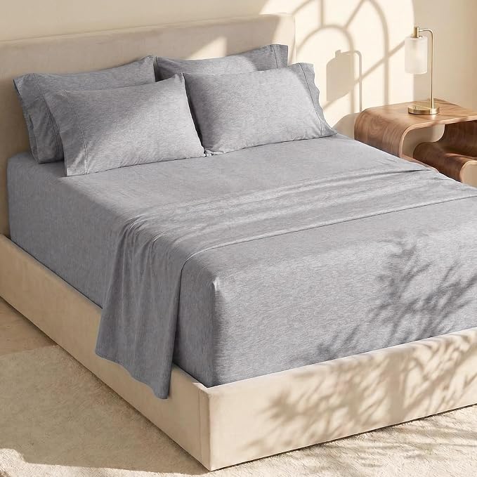 Hearth & Harbor Bed Sheets, Luxury Soft 6 Piece Bed Sheet Set Extra Deep Pocket by HearthHarbor